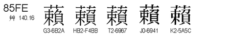 U+85FE